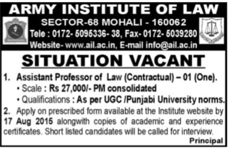 institution of law