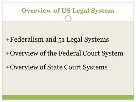 legal system