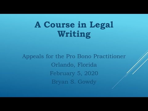writing law