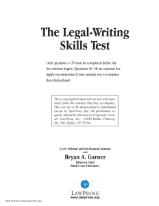 writing law